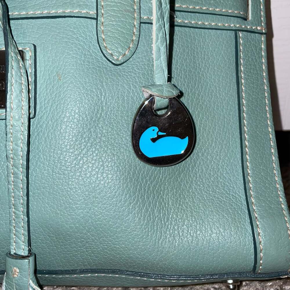 Dooney & Bourke Pebbled Leather Tassel Tote Bag - Picture 2 of 10